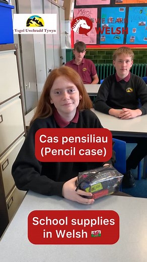 We Learn Welsh on Instagram: "School supplies in Welsh with Ysgol Uwchradd Tywyn! 😍 #welshlanguage #learnwelsh #dysgucymraeg #welsh #cymru #cymruambyth #wales #cymraeg #tywyn"