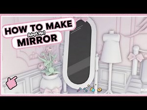 How To Make Aesthetic Mirror In ADOPT ME#adoptme #roblox #mirror#building#fyp#fypp