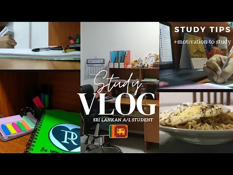 Study Vlog Sri Lanka 🇱🇰✨ | Study with me