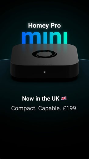 7.1K views · 225 reactions |  Coming in hot! The all-new Homey Pro mini is now available in the UK. Control 50,000+ devices from 1,000+ smart home brands — all from one place. Build your privacy-first smart home, with no subscriptions required. | Homey | Facebook