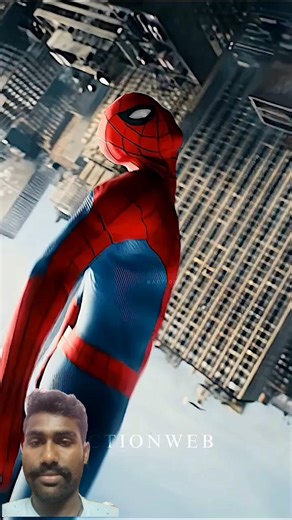 Spider-Man 😎 Attack Tobey Natural Webs Tom Spiderman 4 High sense hidden things#shorts #actinionweb