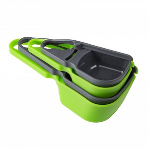 Prep Solutions 4 Piece One-Handed, Leveling Measuring Cup Set