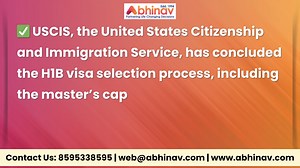 1K views | USCIS wraps up the H1B visa lottery for FY 2025, and...
