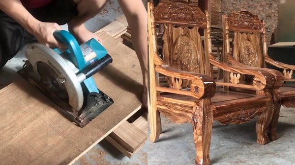 How Carpenters Create Elegant King Chairs Easily