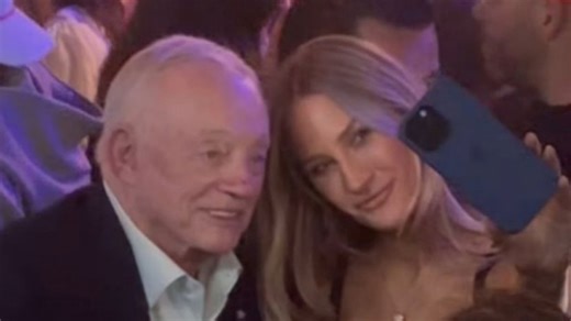Jerry Jones spotted with stunning mystery blonde who fans are calling 'gorgeous'