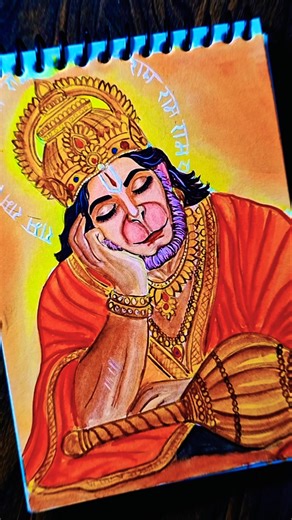 Lord Hanuman ji penting #shorts #art #hanuman #trending #vairalshort