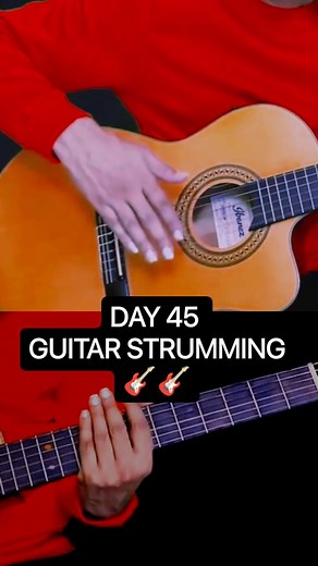 Guitar Lessons 🎸 🎵 | Day 45 guitar strumming (Spanish) 🎸🎸 #guitar #guitarist #guitarsolo #guitarporn #guitarcover | Instagram