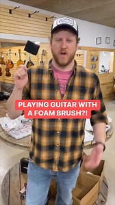 6.1K views · 48 reactions | Does a foam brush work as a guitar pick? Let’s see what this sounds like… #foambrush #acousticguitar #banjoben #banjobensgeneralstore #guitarshop #guitarstore #guitarist #guitarpick | Banjo Ben | Facebook