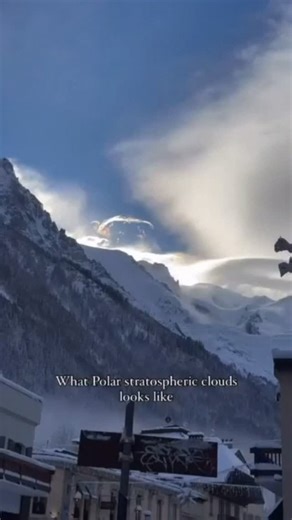 SPACE on Instagram: "Polar stratospheric clouds (PSCs), also known as nacreous clouds, form in the winter polar stratosphere at altitudes of 15 to 25 kilometers. They occur at extremely low temperatures, around −78°C or colder. Unlike typical clouds, PSCs are composed of ice crystals and supercooled droplets of nitric acid and water. These clouds play a critical role in the depletion of the ozone layer by providing a surface for chemical reactions that release chlorine and bromine compounds, whi