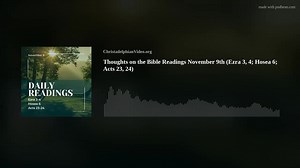 Ezra 3 opens with a magnificent statement of unity of purpose - the...