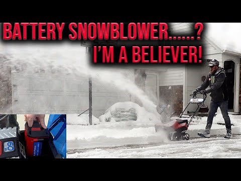 Review! Toro BATTERY OPERATED SNOWBLOWER. Better than Gas Power?