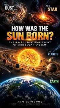 How Was the Sun Born? ☀️ | The 4.6 Billion Year Story of Our Solar System | Physics Decoded