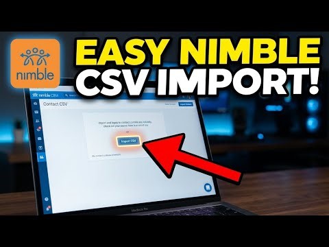 How to update Nimble CRM contact import from CSV - Easy Tutorial