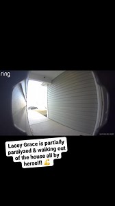 Pretending to be a frog while leaving! #spinabifida #frogs #Walking #Overcome #overcomer | Laugh like Lacey-Her journey with Spina Bifida