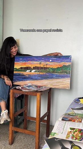 Canaima: Arte en Collage con Papel Revista