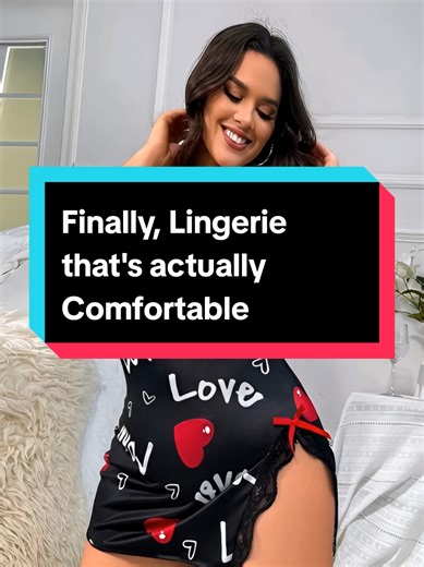 Sexy AND Comfortable Lingerie? Yes, Please! Why choose? This nightgown is the perfect blend of sexy and comfortable sleepwear. Get yours from the TikTok Shop today! 💖 Perfect for a cozy night in or a special occasion #nightgown #lingerie #sleepwear #comfortablefashion #plussizefashion