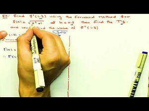26- Numerical Differentiation | Examples (Part-03).
