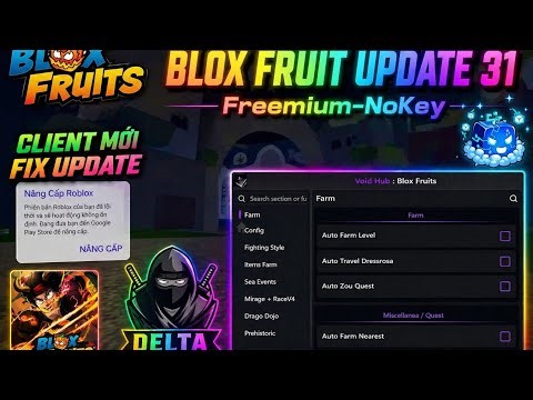 Hack Blox Fruit Update 31 - New Script, Banana Menu, Free, No Key, and Client Fix Update!