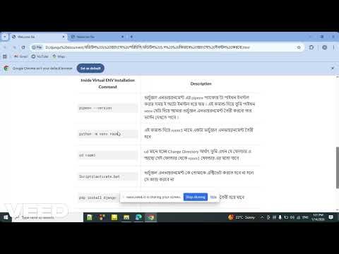 django install and virtual environment create and how to create project and app