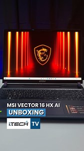1.4K views | Unboxing the MSI VECTOR 16 HX AI  Designed for STEM professionals, the Vector 16 HX AI delivers cutting-edge performance and rock-solid stability. It acts as a high-tech brain, seamlessly processing complex data with speed and precision. From software development to data analysis and simulations, the Vector 16 HX AI provides the performance and reliability engineers need to succeed. #techstore #iTech #iTechPH #iTechPhilippines | i.TECH - Philippines | Facebook