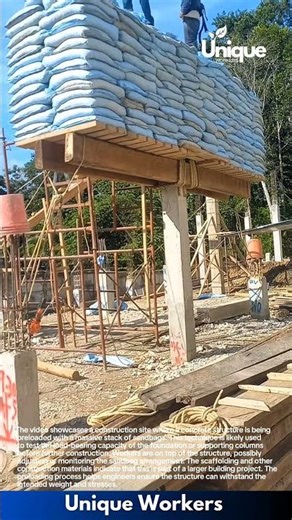 Innovative Construction: Preloading Concrete Structure with Sandbags for Foundation Testing