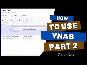 Let’s Set Up YNAB Together - Part 2: Transactions, Credit Cards & Routines