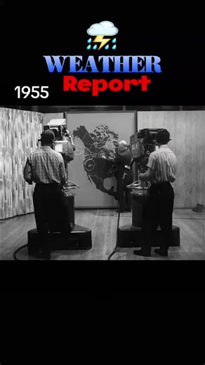 Fascinating!😆 a look into the past weather reporting 1955 #classic weather report Nostalgia #1950s #meteorologist