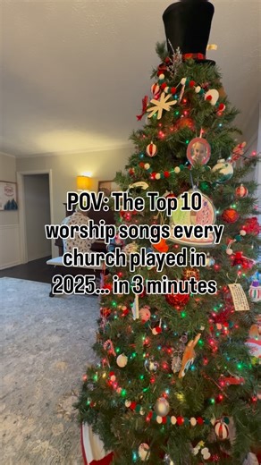 Johnny Burkhalter on Instagram: "Every church’s 2025 setlist… in 3 minutes 🎹🎄 - According to @multitracks these are the songs that filled the church this year 🫶 Which ones were at the top of your list? - #worship #godisgood #christian #music #reels"