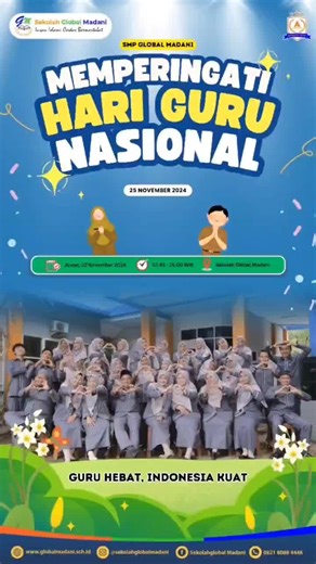 Peringatan hari guru SMP Global Madani.
