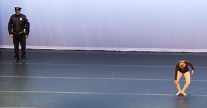 Young Woman’s Poignant Solo Performance Takes On New Life With Police Officer’s Presence On Stage