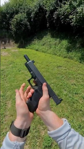 Glock 40 MOS POV — Steel Target Drill 🔥⚡