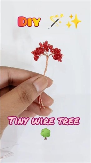 Miniature Wire Tree 🌳DIY #shorts #viral #wiretree #handmade #homedecor#tinyart#bunch_of_minis