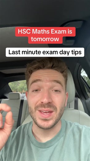 Chris from Rubix Learning | These are my last minute exam day tips to smash you’re maths exam #study #school #hsc #atar #exam | Instagram