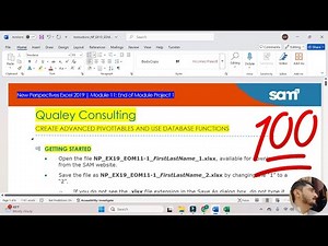 New Perspectives Excel 2019 | Module 11: End of Module Project 1 #Qualey Consulting #excelmodule11