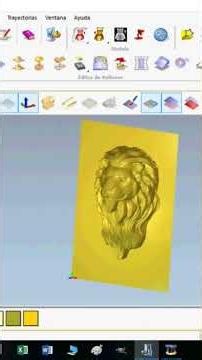 Cómo Diseñar y Tallar una Cabeza de León en 3D con ArtCAM y CNC (Paso a Paso)
