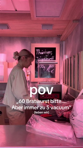 60 Bratwurst bitte – Arbeit im Fleischereifachhandel (pov)