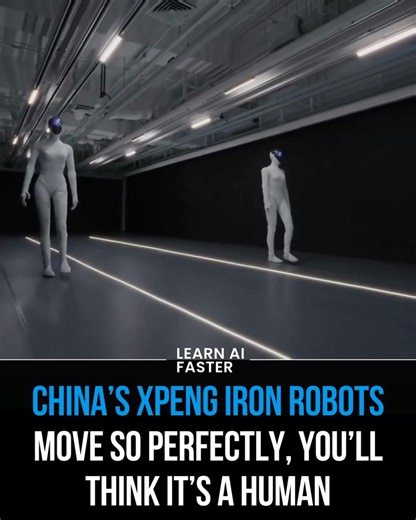 11K views · 55 reactions | At First Glance, It Looks Like a Mirror Then You Realize Both Sides Are Robots: China’s XPENG IRON Redefines What ‘Human-Like’ Really Means. (Source: XPengMotors ) | Learn AI Faster | Facebook