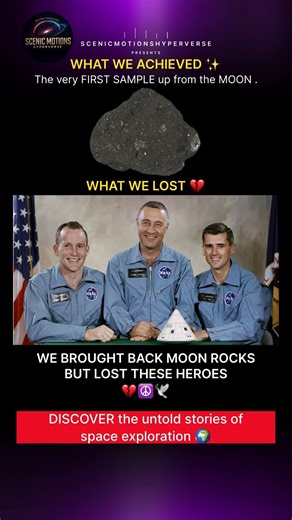 Moon Rocks Returned… But These Heroes Didn’t Survive | Apollo 1 Tribute 🌕🚀 #Shorts