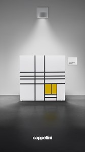 At the intersection of artistic abstraction and visionary innovation, timeless design thrives. Behold "Homage to Mondrian" by Shiro Kuramata, an enduring masterpiece for 50 years! | Cappellini