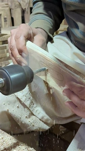 Amazing Wood Drilling Process with Custom Machine #shorts