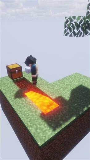 minecraft skyblock in 30 seconds...