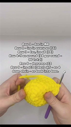 🦆 Easy crochet 🧶 duck pattern #craftideas #crochet #smallbusiness #craftbusiness
