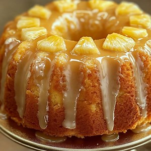 Pineapple Cream Cheese Pound Cake With Pineapple Glaze Recipe - Moist and Delicious (downloadable) - Etsy