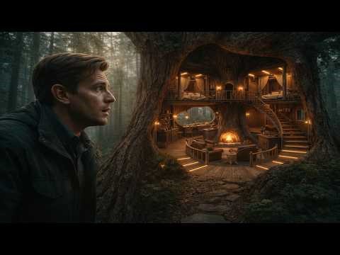 I Hollowed Out a Massive Ancient Tree and Built a Luxury Secret Shelter Inside