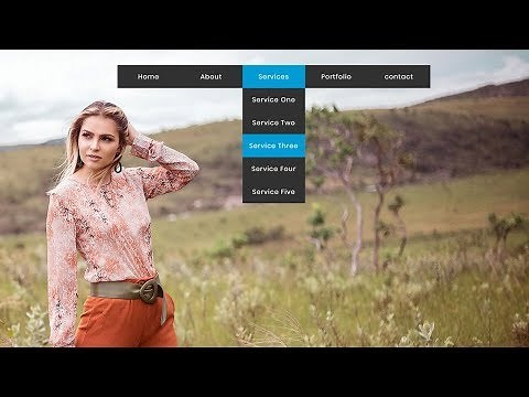 Animated dropdown menu hover effect | Dropdown menu with css animation