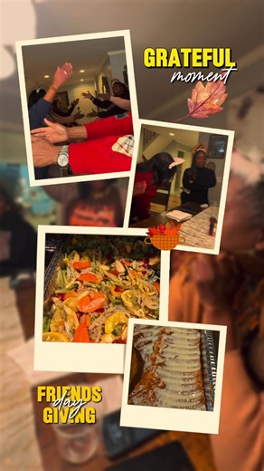 Friendsgiving with the Sisterhood and my girls delivered!.🔺🐘🫶🏾. Maximum vibes, full-scale gratitude, great food, big belly laughs, games and the “Go Crazy” challenge! OO-OOP! #GoCrazy #gocrazy