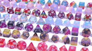 7PCS Trans-Pride Polyhedral DND Dice Set, Homosexual Flag D&D Dice for RPG and Other Table Games (Matte)
