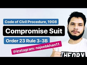 Order 23 Rule 3-3B CPC Compromise Suit