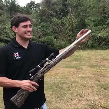 Integral suppressed Ruger 77/44