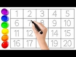 1234,12345, counting 1to20 numbers, writing 1to20 numbers, learning 1234567891011121314151617181920